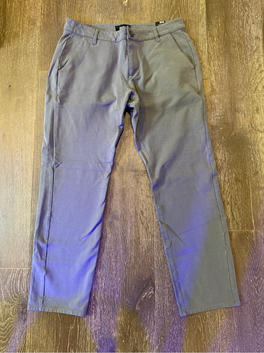 PAIGE Gray Slim Chino Pants
